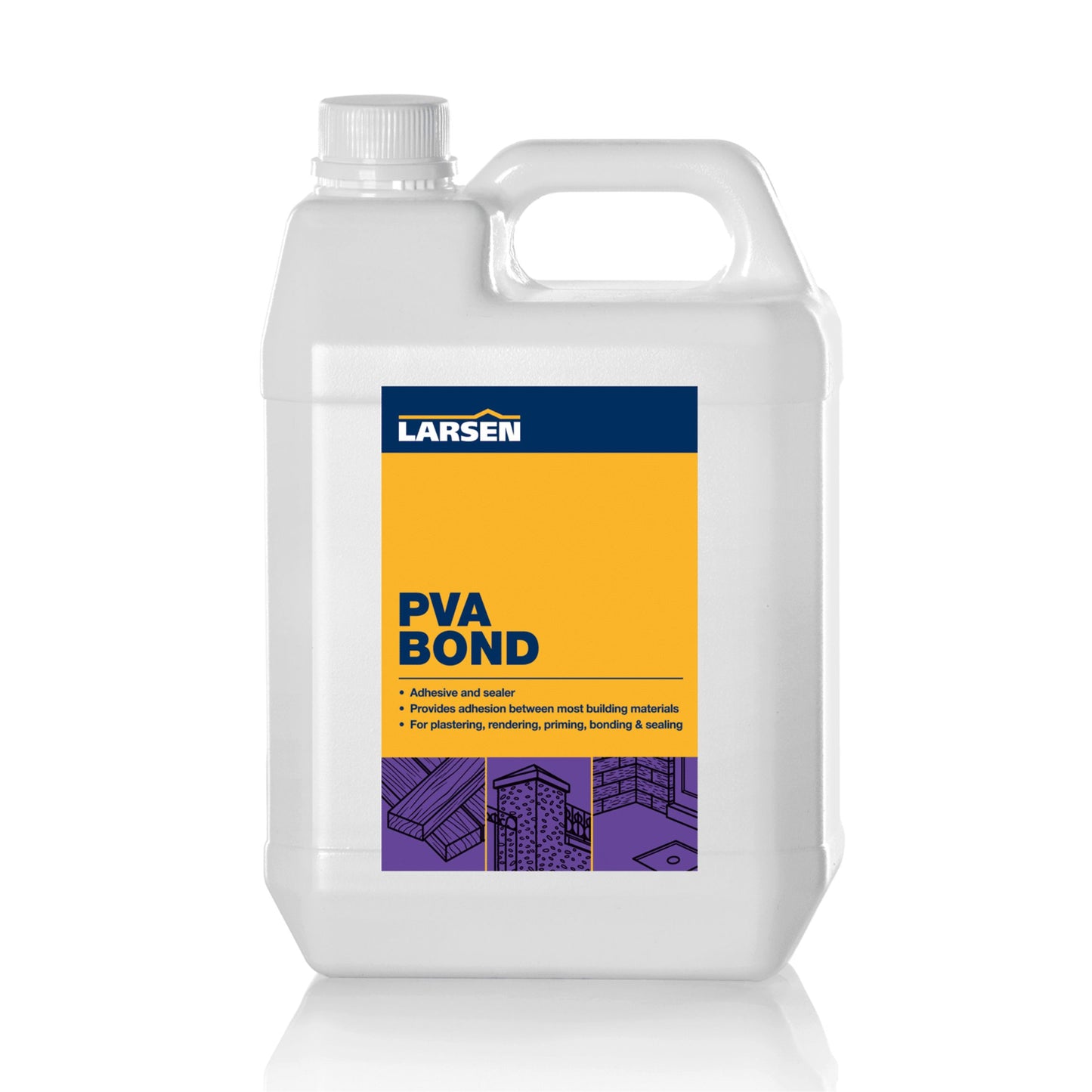 Larsen PVA Bond Primer & Bonding Agent | Multi-Purpose PVA for Plastering, Rendering & Screeding