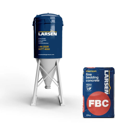 Larsen Streetscape FBC Eco Fine Bedding Concrete Bulk Site Silo