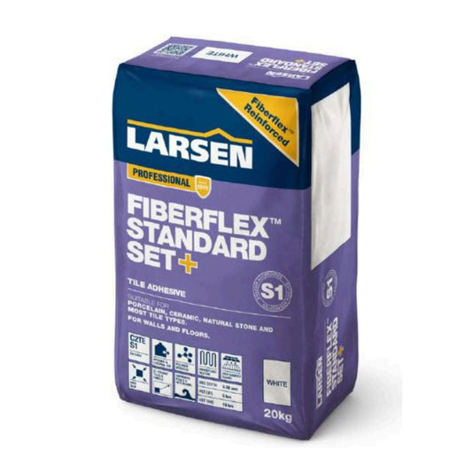 Larsen Pro Flexible Standard Set+ C2TES1 White Tile Adhesive 20kg