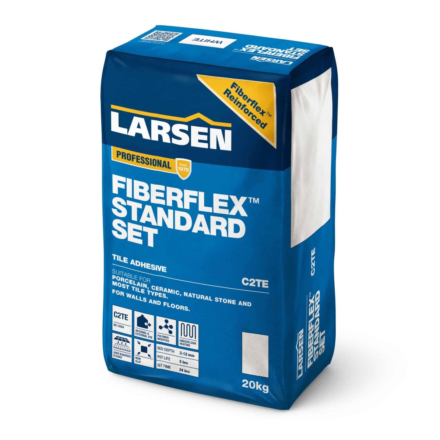 Larsen Fibreflex™ Standard Set C2TE Grey Flexible Tile Adhesive 20kg