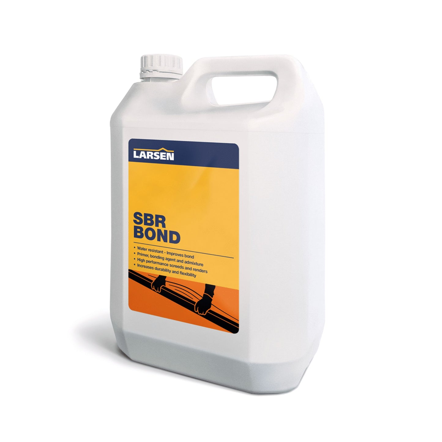 Larsen SBR Bond (Larcem 25) Polymer Bonding Agent & Admixture | SBR Latex for Mortars, Screeds & Renders